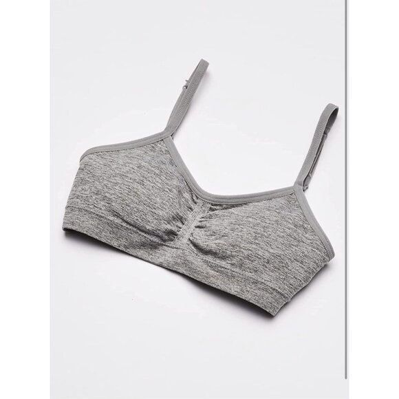 Maidenform Girls Gray Seamfree Adjustable Straps Removable Cups Training Bra Med - Picture 3 of 4